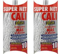 Super Net Cali Fregona de Microfibras Bicolor (Gris, 2)