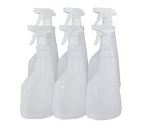 Super Net Cali Spray pulverizador vaporizador Botella de plástico. 750 ml. Rellenable para Limpieza, jardín, Industria, hogar y Profesional. Resistente Productos químicos. (Traslúcido, 6 Unidades)