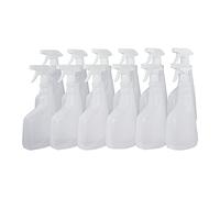 Super Net Cali Spray pulverizador vaporizador Botella de plástico. 750 ml. Rellenable para Limpieza, jardín, Industria, hogar y Profesional. Resistente Productos químicos. (Traslúcido, 12 Unidades)