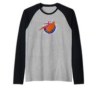 Super Nueva Zelanda Bandera Imagen Kiwi pájaro Viaje Vacaciones diversión Camiseta Manga Raglan