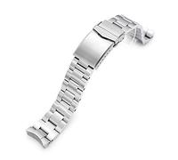 Super-O Boyer - Pulsera de metal para New Seiko (20 mm, 5-40 mm, cepillado), acero inoxidable, L, Clásico