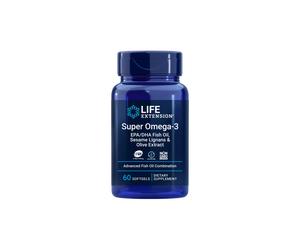 super omega-3 EPA/DHA - 60 cápsulas blandas - life extension