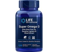 Super Omega-3 EPA/DHA con lignanos de sésamo y extracto de olivo - 120 cápsulas blandas con recubrimiento entérico