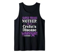 Súper Orgullosa Madre De Un Guerrero De La Enfermedad De Crohn EII Camiseta sin Mangas