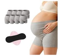 Super Pack 8 Bragas Postparto Desechables Cintura Alta Talla 38-44 + 1 Compresa de gel Frío/Calor 30x7 cm + Funda | Suaves, Transpirables, Soporte Abdominal | Alivio Dolor Perineal y Recuperación