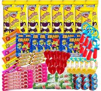 Super Pack Chuches de las Mejores Marcas Sin Gluten, Incluye Arroz Inflado Monchitos, Relojes, Palotes, Chupetes, Caramelos, Navidad, Cumpleaños y Fiestas de Niños. Relleno Piñata WikiMark (Caja 300)