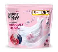 Super Paco de Dia Detergente máquina floral, 20 unidades
