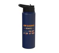 Súper papá del día del padre desde 1976 Stainless Steel Insulated Water Bottle