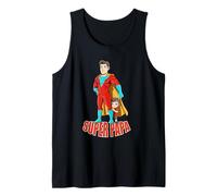 Super Papá Héroe Super Papá Día del Padre Papá Héroe Camiseta sin Mangas