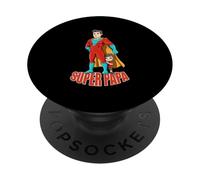 Super Papá Héroe Super Papá Día del Padre Papá Héroe PopSockets PopGrip Adhesivo