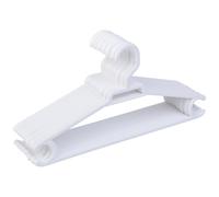 Super Perchas de Plástico Resistentes para Adulto | Color Blanco | Pack 12 Unidades | Tamaño 42x21 cm | Perchas Ligeras y Reforzadas para Abrigos, Trajes y Chaquetas - Fabricado en España