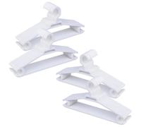Super Perchas de Plástico Resistentes para Adulto | Color Blanco | Pack 48 Unidades | Tamaño 42x21 cm | Perchas Ligeras y Reforzadas para Abrigos, Trajes y Chaquetas - Fabricado en España