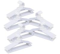 Super Perchas de Plástico Resistentes para Adulto | Color Blanco | Pack 72 Unidades | Tamaño 42x21 cm | Perchas Ligeras y Reforzadas para Abrigos, Trajes y Chaquetas - Fabricado en España