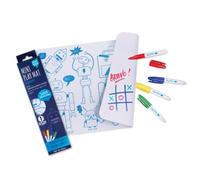 SUPER PETIT - Juego educativo - Colorear Robot - Reversible - Viene con 4 rotuladores borrables de diferentes colores, fácil de limpiar, reutilizable, antibacteriano, a partir de 3 años