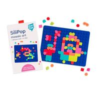 SUPER PETIT - SiliPOP MOSAICOS PARA CLIPSER - Mosaic Art - Creaciones de colores infinitos - Blanco - A partir de 3 años