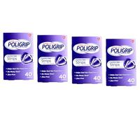 Super Poligrip Comfort Seal Denture Adhesive Strips, 40-Count Boxes (Pack of 4) by Super Poli-Grip