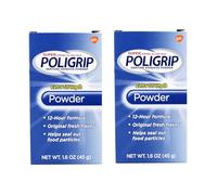 Super Poligrip Denture Adhesive Powder Extra Strength - 1.6 oz (Pack of 2) by Super Poli-Grip