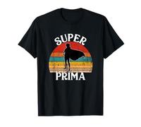 Super Prima Española Prima Héroe Divertido con Capa Camiseta