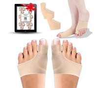 SUPER PRO 2 Uds Corrector de Juanetes y Hueso del Pie - Separador Dedos Pie - Protector de Juanete para Hombre y Mujer - Alivio del Dolor Uso Dia y Noche Hallux Valgus - Dedo Martillo Talla Universal