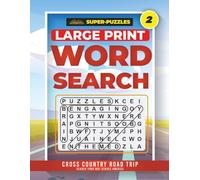 SUPER-PUZZLES Large Print Word Search Book 2 - Cross Country Road Trip