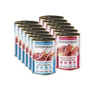 Super Rafi Comida húmeda para perros, mezcla de sabores, 12 x 400 g