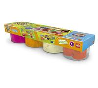 Super Sand - Botes de arena, color naranja / rosa / blanco / molde, pack de 4 (Goliath 83223006) , color/modelo surtido