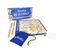 Super Scrabble: la versi n a gran escala del mejor juego de palabras de todos los tiempos. De 2 a 4 jugadores. Edades: 8 a os en adelante.