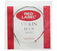 Súper sensibles etiqueta roja 2132 violín D cadena, 1/8