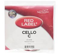 Súper sensibles etiqueta roja 6145 cuerda en C para violonchelo, 3/4