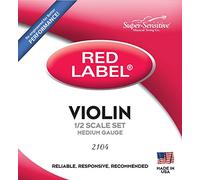 Super-sensitive Red label 210 Medium Juego completo-violín 1/2