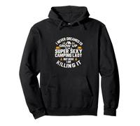 Super Sexy Camping Lady Funny Camper Outdoor Camping Mujeres Sudadera con Capucha