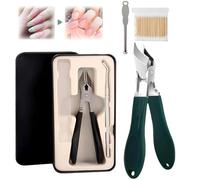 Super Sharp Oblique Nail Clippers, 2025 New Three Sets of Eagle Beak Beveled Nail Clippers, Wide Jaw Opening Anti-Splash Slanted Nail Clipper, for Thick Nails, Seniors&Ingrown Care (Black-b)