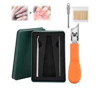 Super Sharp Oblique Nail Clippers, 2025 New Three Sets of Eagle Beak Beveled Nail Clippers, Wide Jaw Opening Anti-Splash Slanted Nail Clipper, for Thick Nails, Seniors&Ingrown Care (Orange)