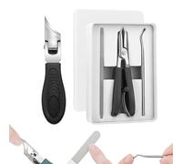 Super Sharp Oblique Nail Clippers, Sets of Eagle Beak Beveled Nail Clippers, Wide Jaw Opening Anti-Splash, for Thick Nails and Ingrown Care (Black,1 Pcs)