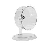 Super Silents - Rueda para hámster con soporte, juguete de ejercicio sin ruido para jerbos, erizos, hámsteres sirios, accesorios para hámster