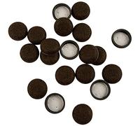 Super Sliders 4318795N Secure Grip Formed - Almohadillas de Fieltro para Muebles de Madera Dura, 3,5 cm, Color marrón