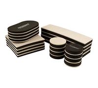 Super Sliders 4712595Z Reusable Felt Furniture Sliders All-in-One Kit for Hard Floor Surfaces - (20) PC, Multiple Shapes, Beige, Pieces