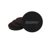 Super Sliders 4723595N - Movidores de Muebles Reutilizables para Madera Dura, Mueve rápida y fácilmente artículos con Protectores de Suelo de Fieltro, marrón, 3-1/2 Pulgadas