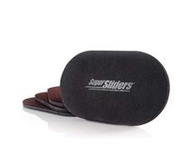 Super Sliders 4726595N - Protectores de Fieltro Reutilizables XL Pesados para Suelos de Madera Dura, Color marrón, Paquete de 4