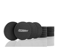 Super Sliders 4733395N - Deslizadores Reutilizables para Muebles de Madera Dura, 3-1/2 Pulgadas, Color Negro, Paquete económico