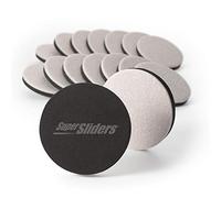 Super Sliders 4733444N - Deslizadores Reutilizables para Muebles de Madera Dura, 3-1/2 Pulgadas, Lino, Paquete económico
