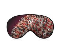 Super Smooth Soft A World of Chess Game Art Antifaz para hombres, mujeres y niños, antifaz para los ojos vendados con banda elástica, antifaz para dormir, cubierta para ojos de avión para viajes/siest