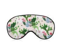 Super Smooth Soft Wilder California Prickly Pear Cactus Art Eye Mask para hombres, mujeres y niños, antifaz para ojos vendados con banda elástica, antifaz para dormir, cubierta para ojos de avión pa