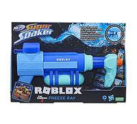 Super Soaker Nerf Roblox Car Crushers 2: Freeze Ray Water Blaster, Includes Code to Redeem Exclusive Virtual Item, Pump Action Soakage F3781, Multicolor