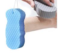 Super Soft Exfoliant Bath Sponge - High Density Material, 3D Sponge Remove Dead Skin for Children and Family Bathing (C-Blue)