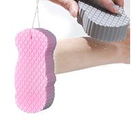 Super Soft Exfoliant Bath Sponge - High Density Material, 3D Sponge Remove Dead Skin for Children and Family Bathing (A-Pink)