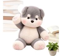 Super Soft Husky Doll - 23.6 Inch Professional Cuddly Puppy Stuffed Animal | Small Dog Plush Toy, Modern Style Decorative Cuddle Companion | For Kids Boys Girls Adults Living Room Office Car Couch