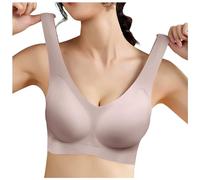 Super Soft Jelly Fabric, Seamless, Comfortable, Non-restrictive, Breathable, Bust, Beautiful Sports Bra, Blue, 40-60KG(Pink,40-60KG)