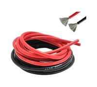 Super Soft Silicone Cable 24/22/20/18/16/14/12/10/8/6/4/3/2 AWG s Wires(Red; 1m; Section 35mm2)