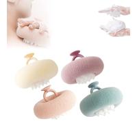 Super Soft Sunflower Suction Cup Bath Ball, 2025 Upgraded 2-in-1 Sunflower Bath Ball Exfoliating Shower Brushes,Shower Gloves Exfoliating Accessories for Men and Women(Mix 4pcs)